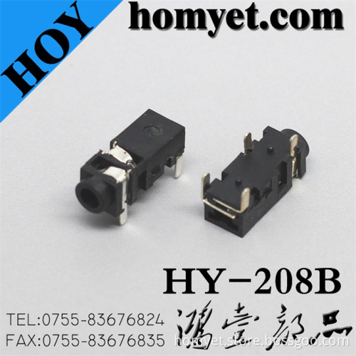 2.5mm Phone Jack with SMT Type 4pin Registration Mast